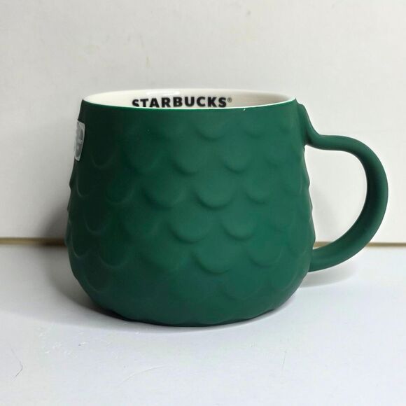 Starbucks Green Siren Scaled Mermaid Fish Tail Handle 2025 Mug - NEW - Picture 1 of 7